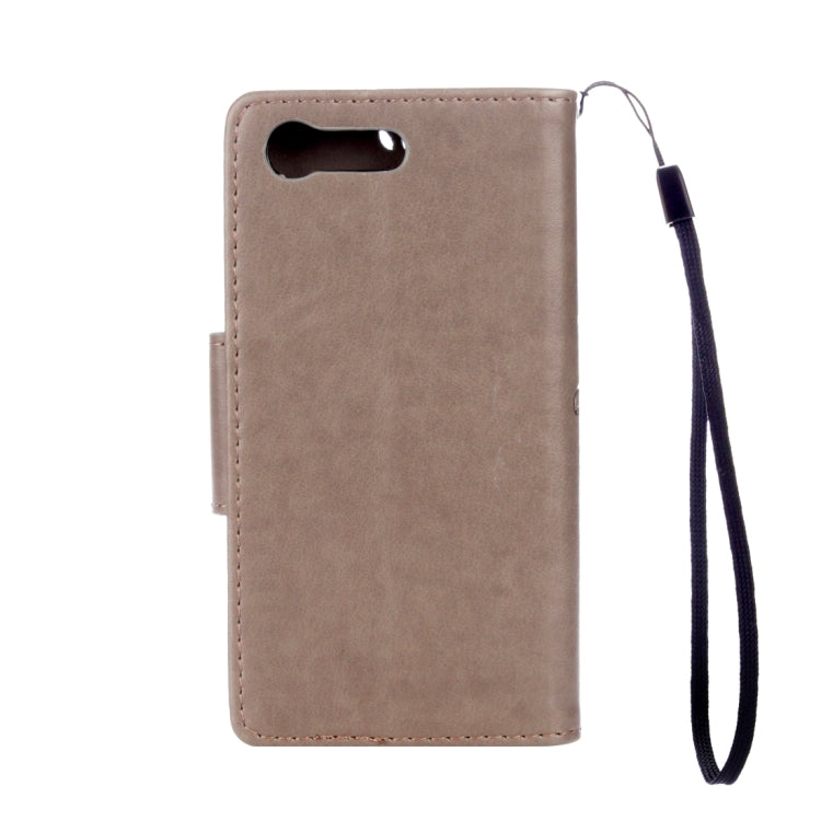 For Sony Xperia X Compact Butterflies Love Flowers Embossing Horizontal Flip Leather Case with Holder & Card Slots & Wallet & Lanyard