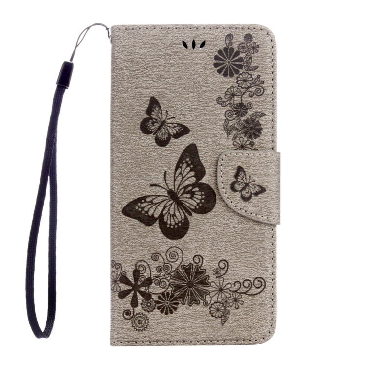 For Sony Xperia XA Ultra Butterflies Embossing Horizontal Flip Leather Case with Holder & Card Slots & Wallet & Lanyard