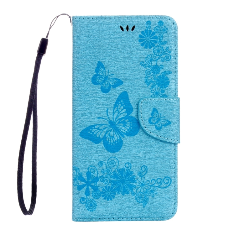 For Sony Xperia XA Ultra Butterflies Embossing Horizontal Flip Leather Case with Holder & Card Slots & Wallet & Lanyard