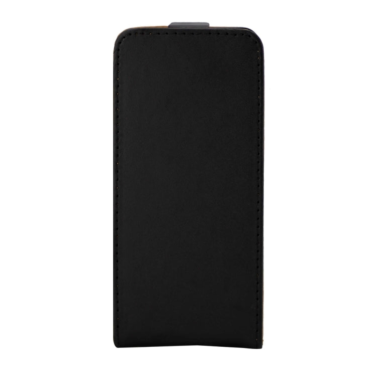 For Sony Xperia XA Khaki Lining Vertical Flip Leather Case (Black)