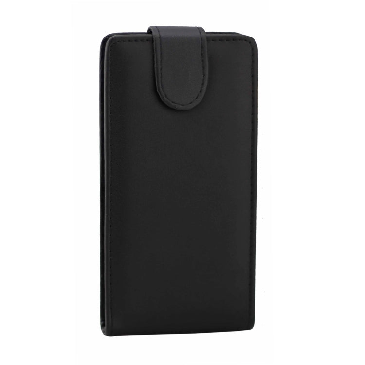 For Sony Xperia E5 Ordinary Texture Vertical Flip Leather Case (Black)
