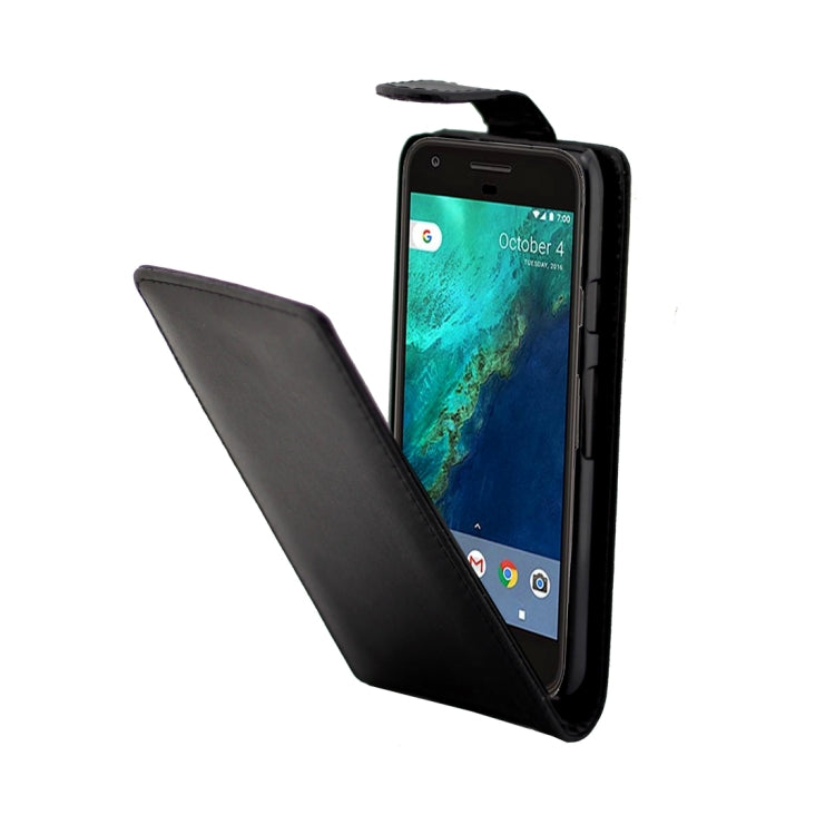 For Google Pixel Ordinary Texture Vertical Flip Leather Case (Black)