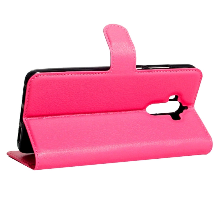 For Huawei Mate 9 Litchi Texture Horizontal Flip Leather Case with Magnetic Buckle & Holder & Card Slots & Wallet