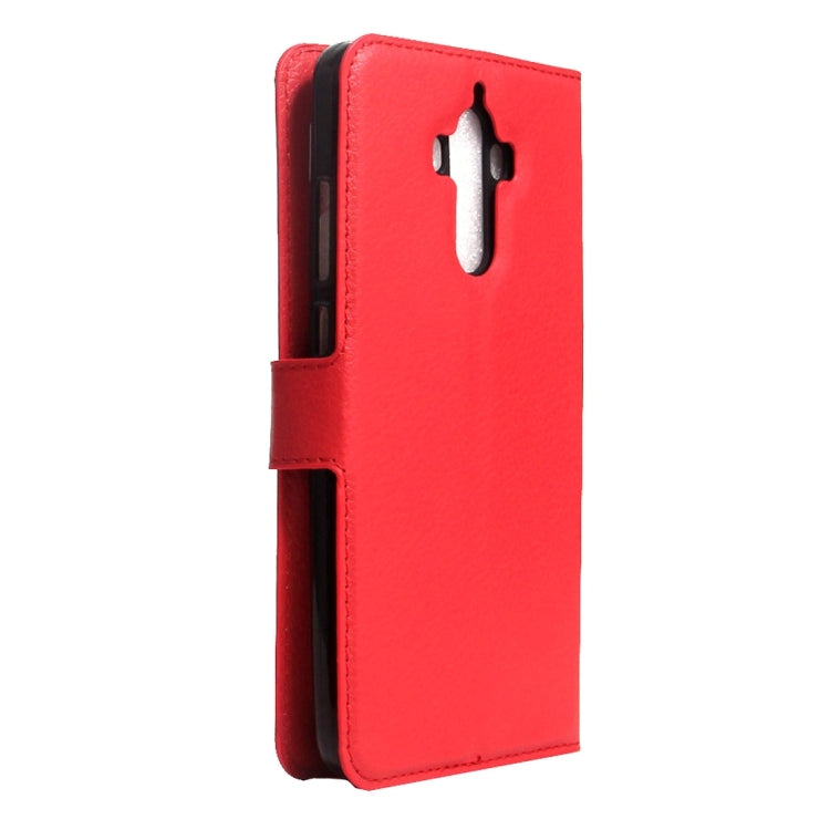 For Huawei Mate 9 Litchi Texture Horizontal Flip Leather Case with Magnetic Buckle & Holder & Card Slots & Wallet