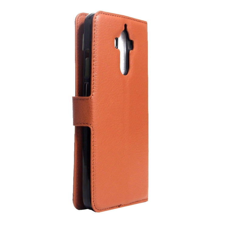 For Huawei Mate 9 Litchi Texture Horizontal Flip Leather Case with Magnetic Buckle & Holder & Card Slots & Wallet