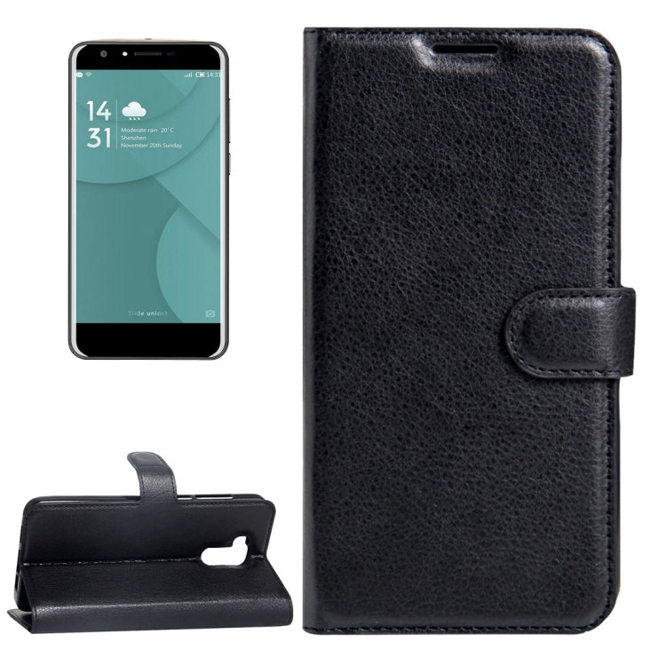For DOOGEE Y6 (MPH2412) Litchi Texture Horizontal Flip Leather Case with Magnetic Buckle & Holder & Card Slots & Wallet