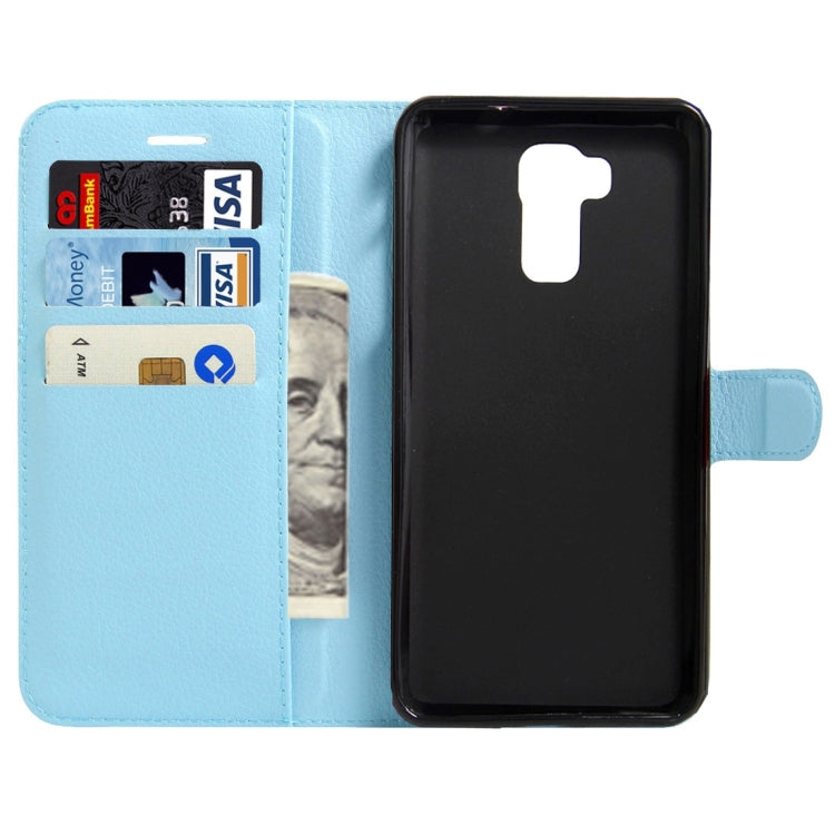 For DOOGEE Y6 (MPH2412) Litchi Texture Horizontal Flip Leather Case with Magnetic Buckle & Holder & Card Slots & Wallet