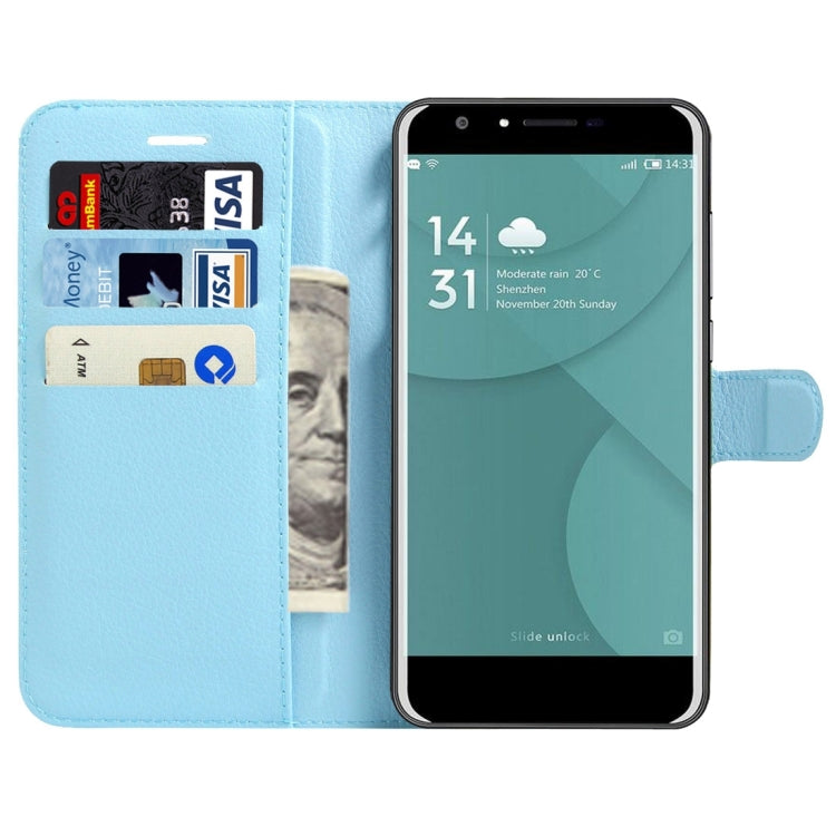 For DOOGEE Y6 (MPH2412) Litchi Texture Horizontal Flip Leather Case with Magnetic Buckle & Holder & Card Slots & Wallet