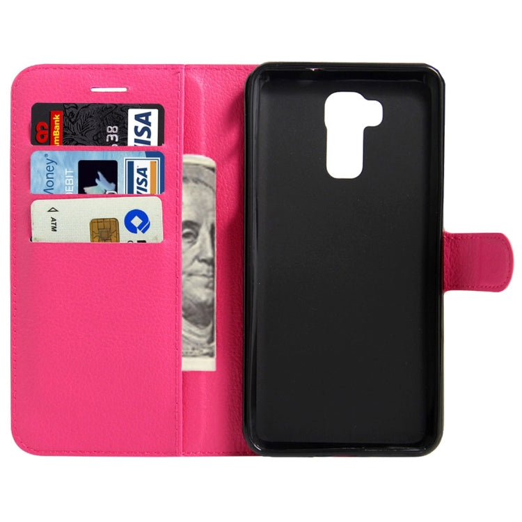 For DOOGEE Y6 (MPH2412) Litchi Texture Horizontal Flip Leather Case with Magnetic Buckle & Holder & Card Slots & Wallet