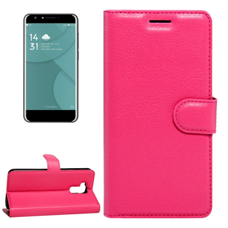 For DOOGEE Y6 (MPH2412) Litchi Texture Horizontal Flip Leather Case with Magnetic Buckle & Holder & Card Slots & Wallet