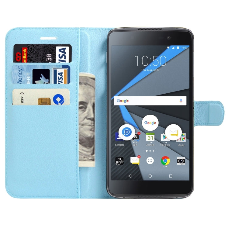 For BlackBerry DTEK60 Litchi Texture Horizontal Flip Leather Case with Magnetic Buckle & Holder & Card Slots & Wallet
