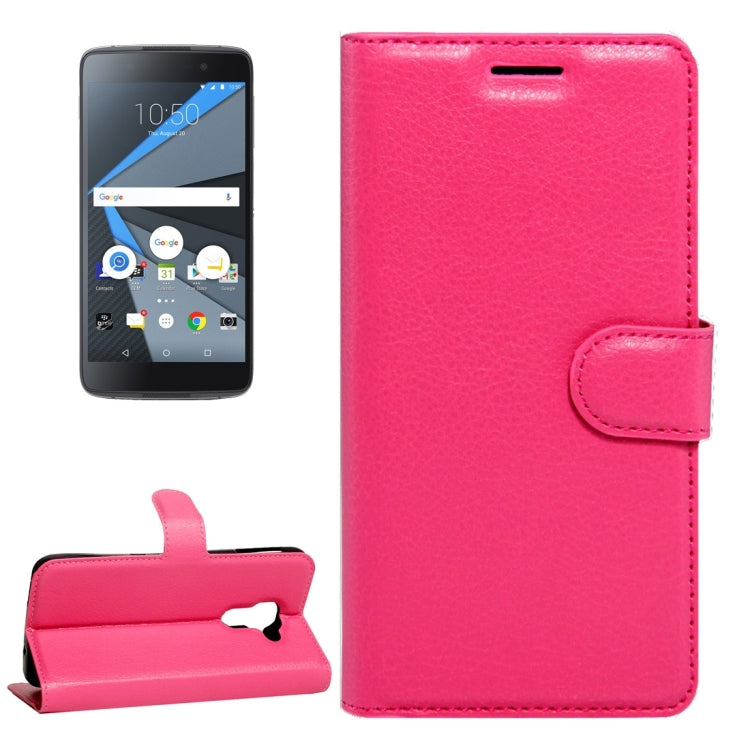 For BlackBerry DTEK60 Litchi Texture Horizontal Flip Leather Case with Magnetic Buckle & Holder & Card Slots & Wallet