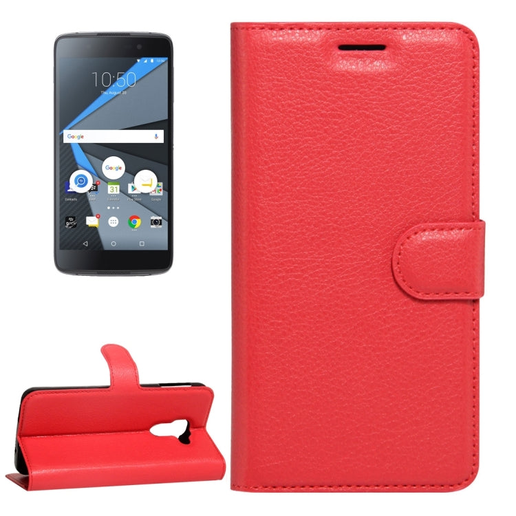 For BlackBerry DTEK60 Litchi Texture Horizontal Flip Leather Case with Magnetic Buckle & Holder & Card Slots & Wallet