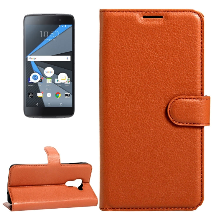 For BlackBerry DTEK60 Litchi Texture Horizontal Flip Leather Case with Magnetic Buckle & Holder & Card Slots & Wallet