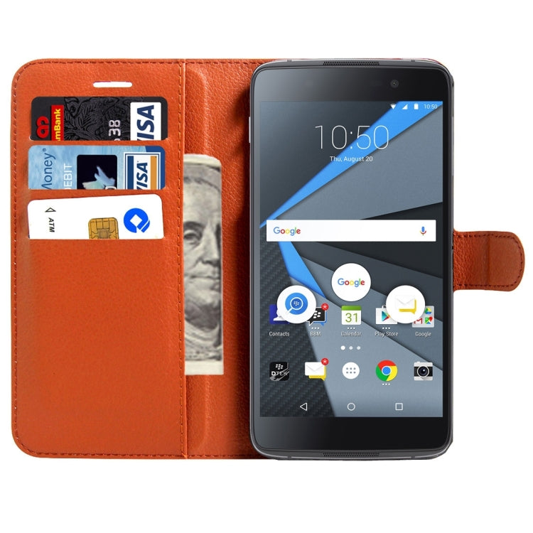 For BlackBerry DTEK60 Litchi Texture Horizontal Flip Leather Case with Magnetic Buckle & Holder & Card Slots & Wallet