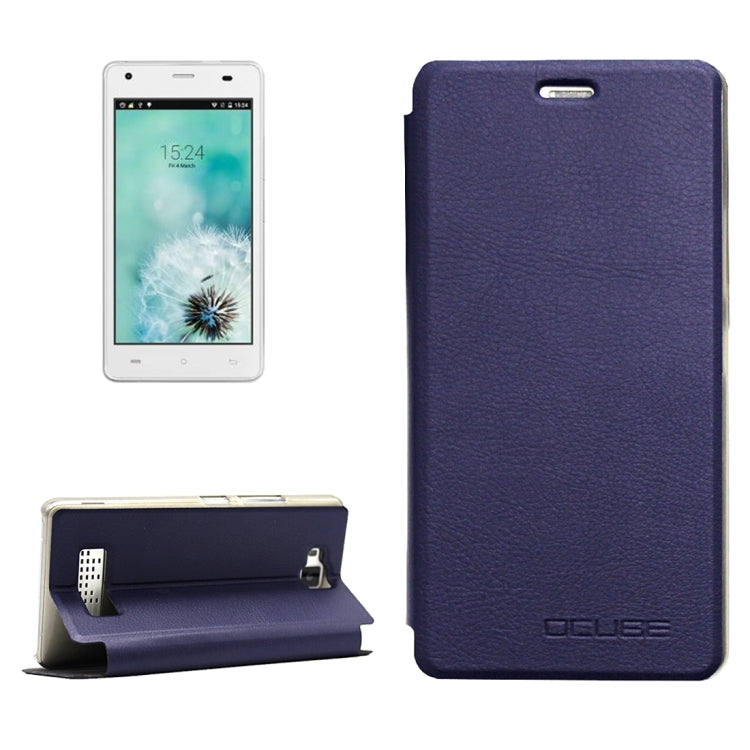 OCUBE for CUBOT Echo (MPH1440) Litchi Texture Horizontal Flip Leather Case with Holder