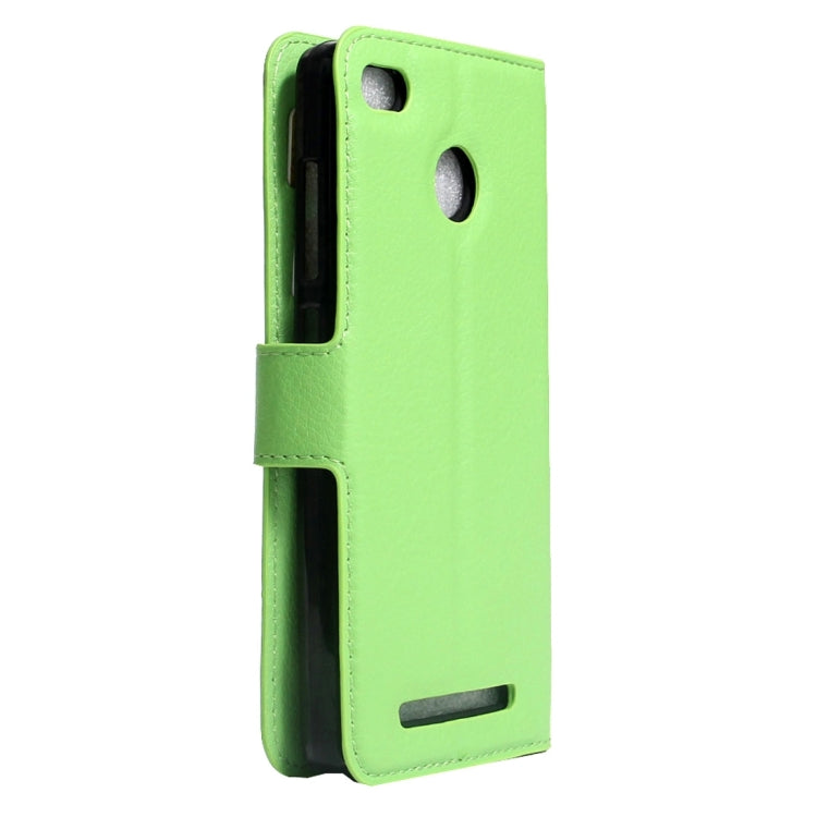 For Xiaomi Redmi 3X Litchi Texture Horizontal Flip Leather Case with Magnetic Buckle & Holder & Card Slots & Wallet