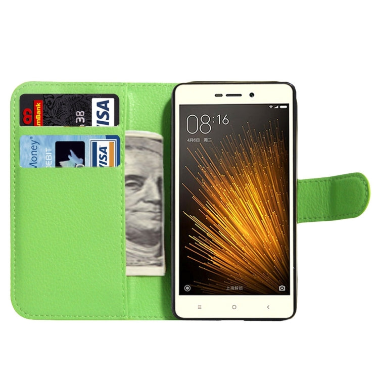 For Xiaomi Redmi 3X Litchi Texture Horizontal Flip Leather Case with Magnetic Buckle & Holder & Card Slots & Wallet