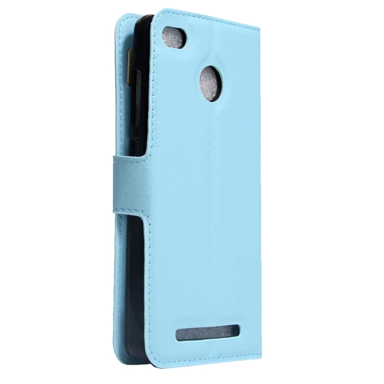 For Xiaomi Redmi 3X Litchi Texture Horizontal Flip Leather Case with Magnetic Buckle & Holder & Card Slots & Wallet