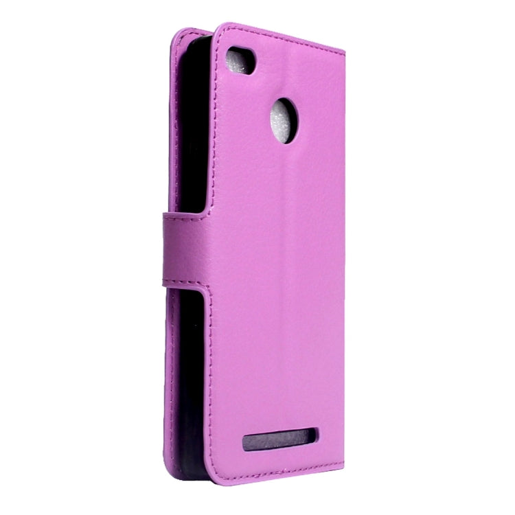 For Xiaomi Redmi 3X Litchi Texture Horizontal Flip Leather Case with Magnetic Buckle & Holder & Card Slots & Wallet