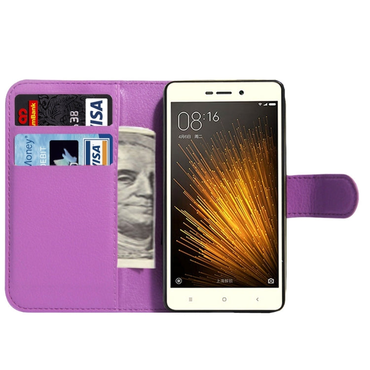 For Xiaomi Redmi 3X Litchi Texture Horizontal Flip Leather Case with Magnetic Buckle & Holder & Card Slots & Wallet