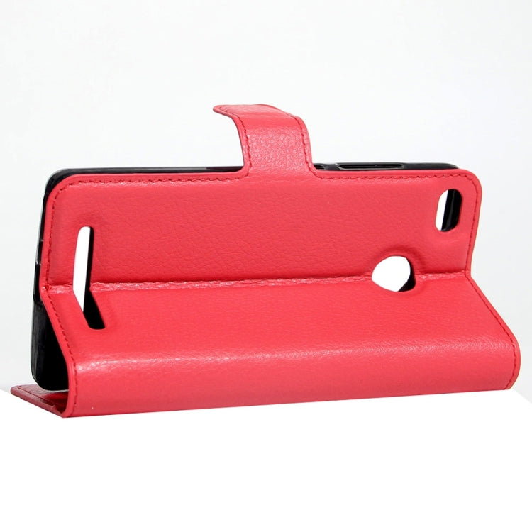 For Xiaomi Redmi 3X Litchi Texture Horizontal Flip Leather Case with Magnetic Buckle & Holder & Card Slots & Wallet