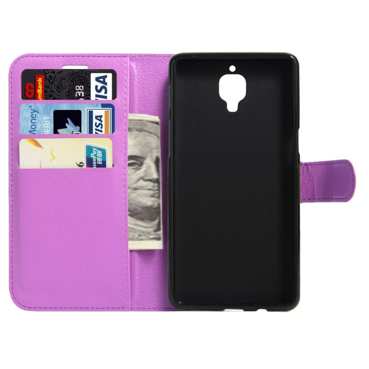 For OnePlus 3 & 3T Litchi Texture Horizontal Flip Leather Case with Magnetic Buckle & Holder & Card Slots & Wallet