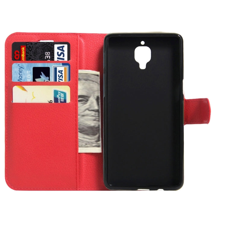 For OnePlus 3 & 3T Litchi Texture Horizontal Flip Leather Case with Magnetic Buckle & Holder & Card Slots & Wallet