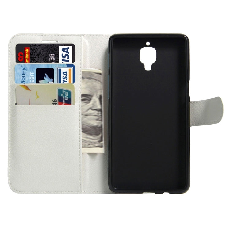 For OnePlus 3 & 3T Litchi Texture Horizontal Flip Leather Case with Magnetic Buckle & Holder & Card Slots & Wallet