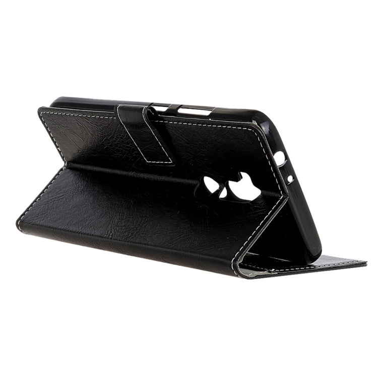 For Alcatel A7 XL Retro Crazy Horse Texture Horizontal Flip Leather Case with Holder & Card Slots & Wallet & Photo Frame