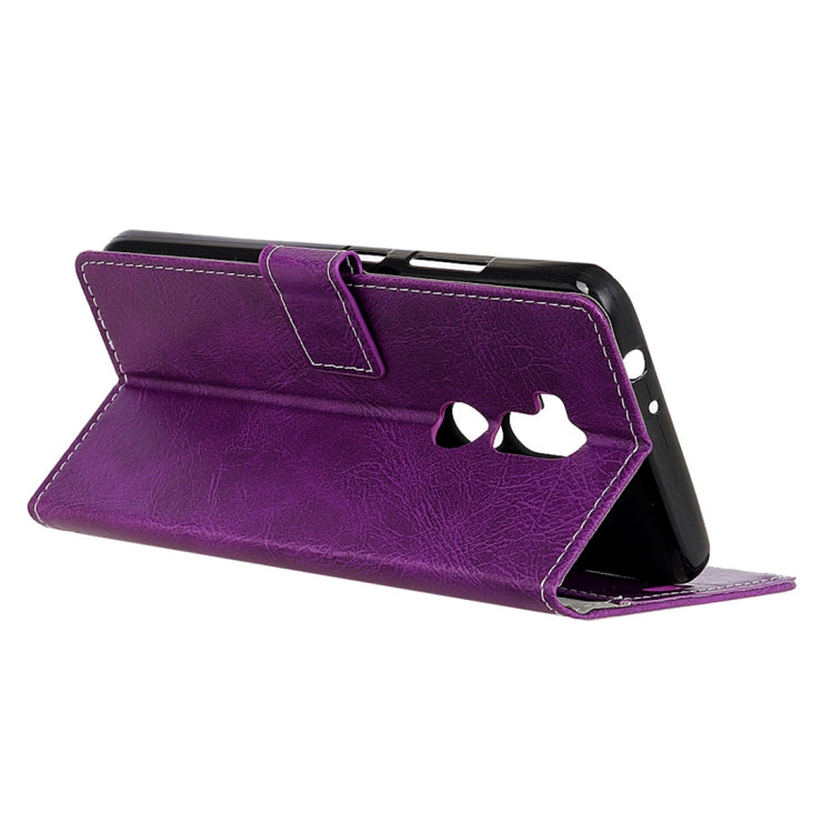 For Alcatel A7 XL Retro Crazy Horse Texture Horizontal Flip Leather Case with Holder & Card Slots & Wallet & Photo Frame