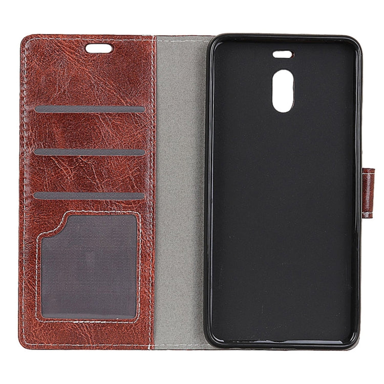 For Meizu M6 Note Retro Crazy Horse Texture Horizontal Flip Leather Case with Holder & Card Slots & Wallet & Photo Frame
