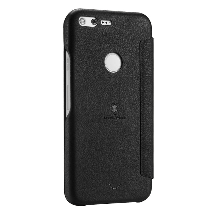 Lenuo for Google Pixel XL PU+PC Litchi Texture Horizontal Flip Leather Case with Card Slots