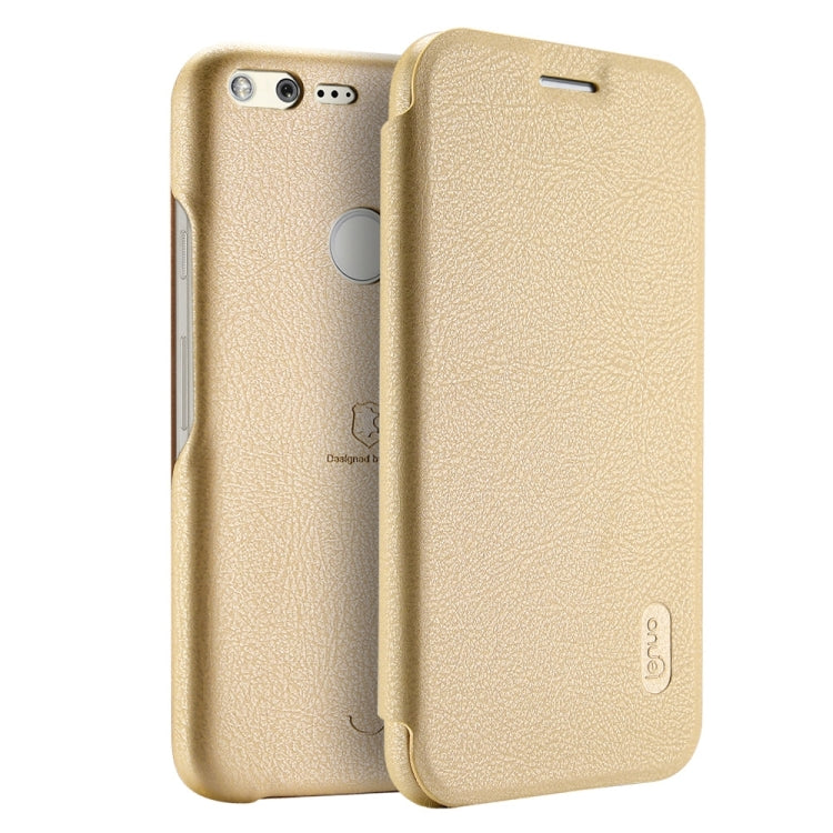 Lenuo for Google Pixel XL PU+PC Litchi Texture Horizontal Flip Leather Case with Card Slots