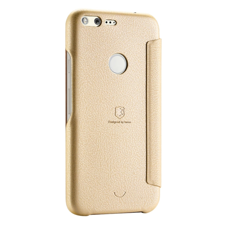 Lenuo for Google Pixel XL PU+PC Litchi Texture Horizontal Flip Leather Case with Card Slots