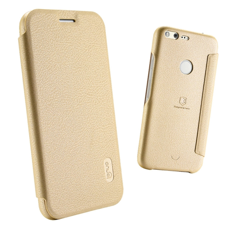 Lenuo for Google Pixel XL PU+PC Litchi Texture Horizontal Flip Leather Case with Card Slots