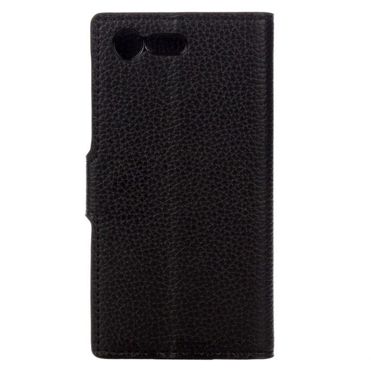 For Sony Xperia X Compact Litchi Texture Horizontal Flip Leather Case with Holder & Card Slots & Wallet