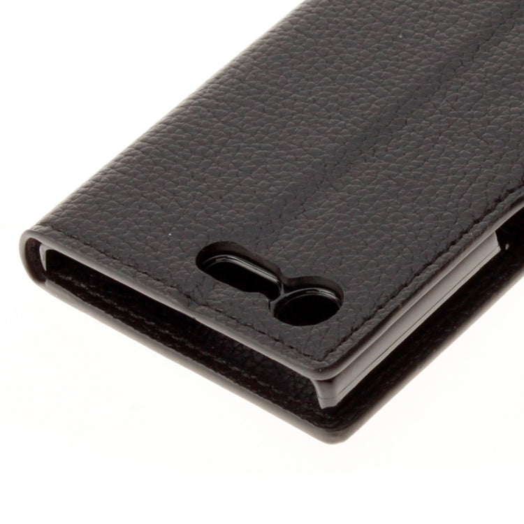 For Sony Xperia X Compact Litchi Texture Horizontal Flip Leather Case with Holder & Card Slots & Wallet