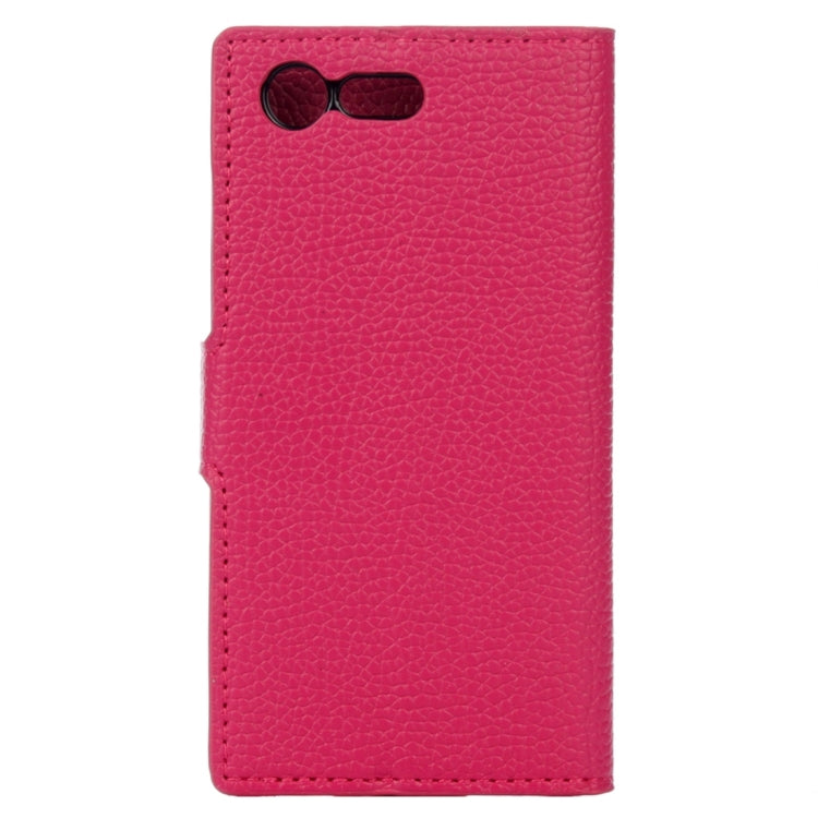 For Sony Xperia X Compact Litchi Texture Horizontal Flip Leather Case with Holder & Card Slots & Wallet