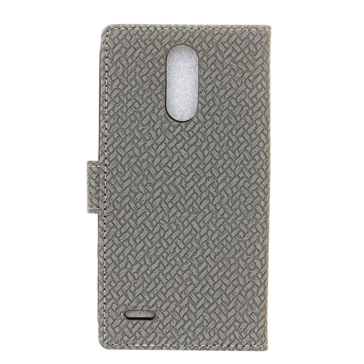 For LG K10 (2017) (EU Version) Knit Texture Horizontal Flip Leather Case with Holder & Card Slots & Wallet & Photo Frame
