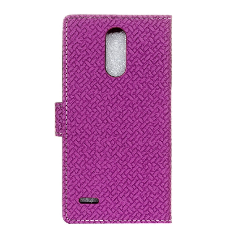 For LG K10 (2017) (EU Version) Knit Texture Horizontal Flip Leather Case with Holder & Card Slots & Wallet & Photo Frame