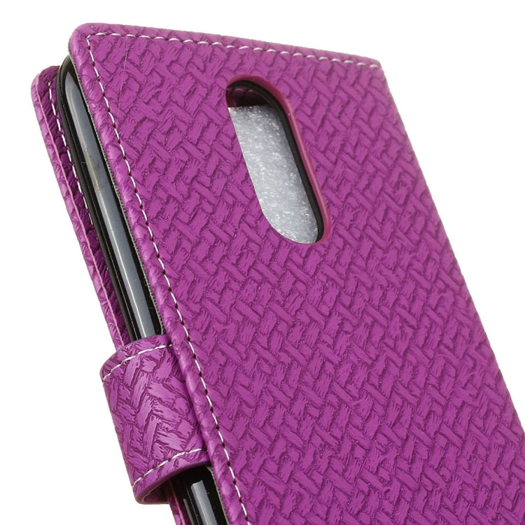 For LG K10 (2017) (EU Version) Knit Texture Horizontal Flip Leather Case with Holder & Card Slots & Wallet & Photo Frame