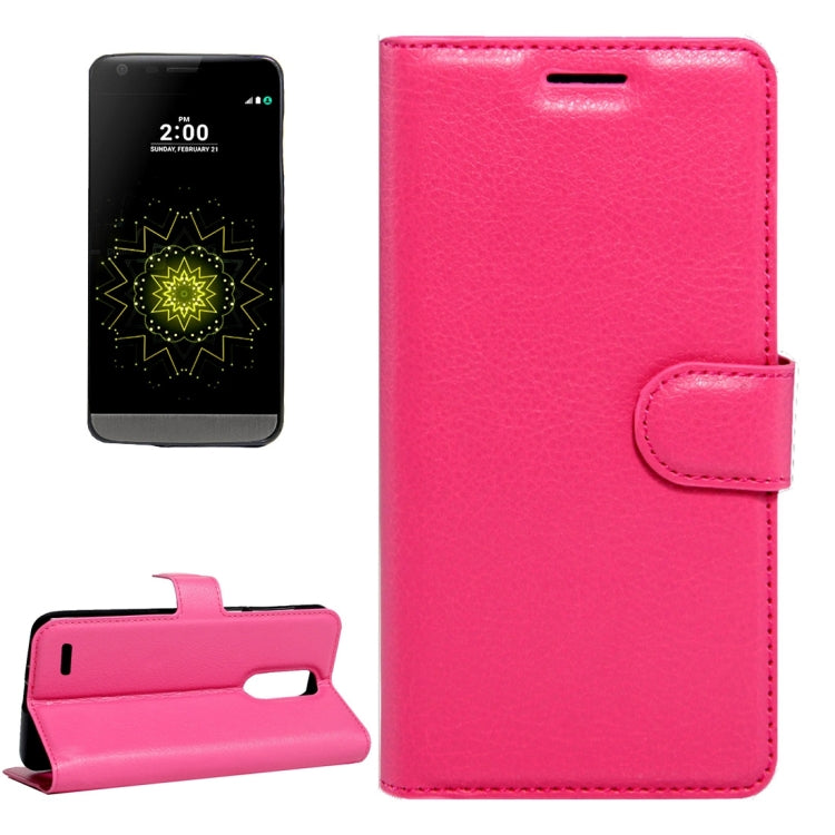 For LG LV5 Litchi Texture Horizontal Flip Leather Case with Magnetic Buckle & Holder & Card Slots & Wallet