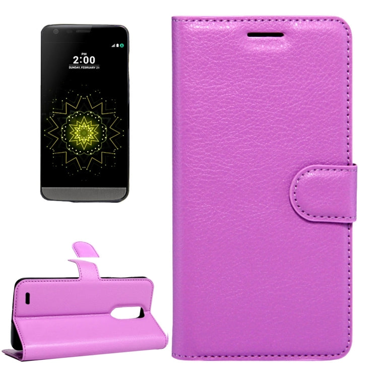 For LG LV5 Litchi Texture Horizontal Flip Leather Case with Magnetic Buckle & Holder & Card Slots & Wallet