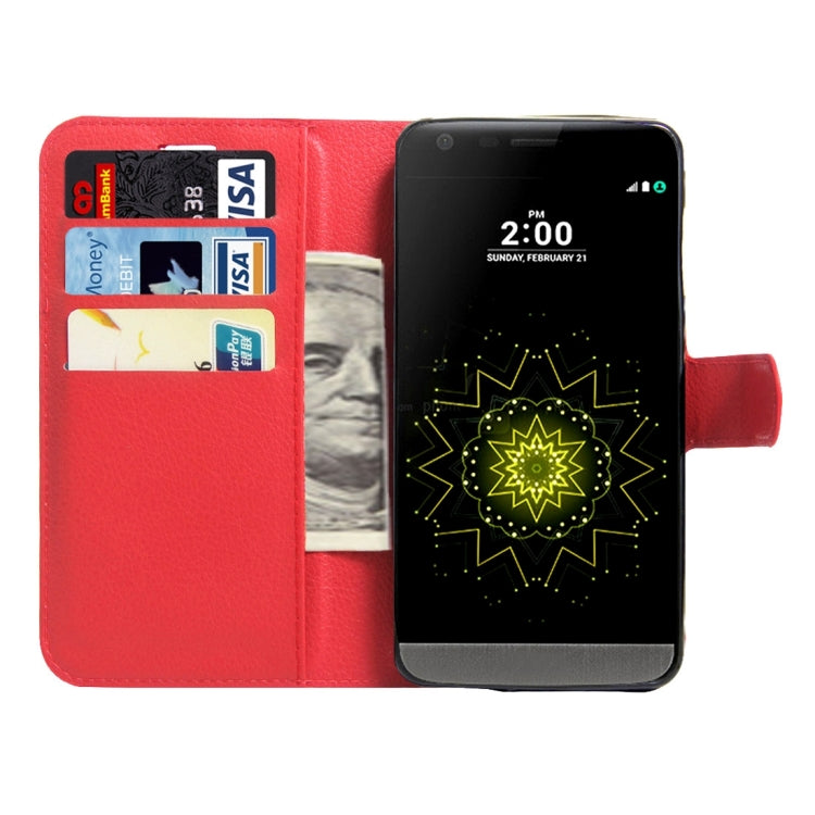 For LG LV5 Litchi Texture Horizontal Flip Leather Case with Magnetic Buckle & Holder & Card Slots & Wallet