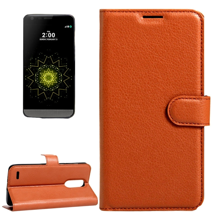 For LG LV5 Litchi Texture Horizontal Flip Leather Case with Magnetic Buckle & Holder & Card Slots & Wallet