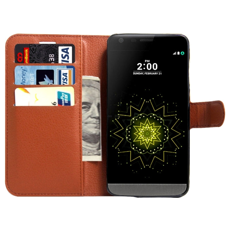 For LG LV5 Litchi Texture Horizontal Flip Leather Case with Magnetic Buckle & Holder & Card Slots & Wallet