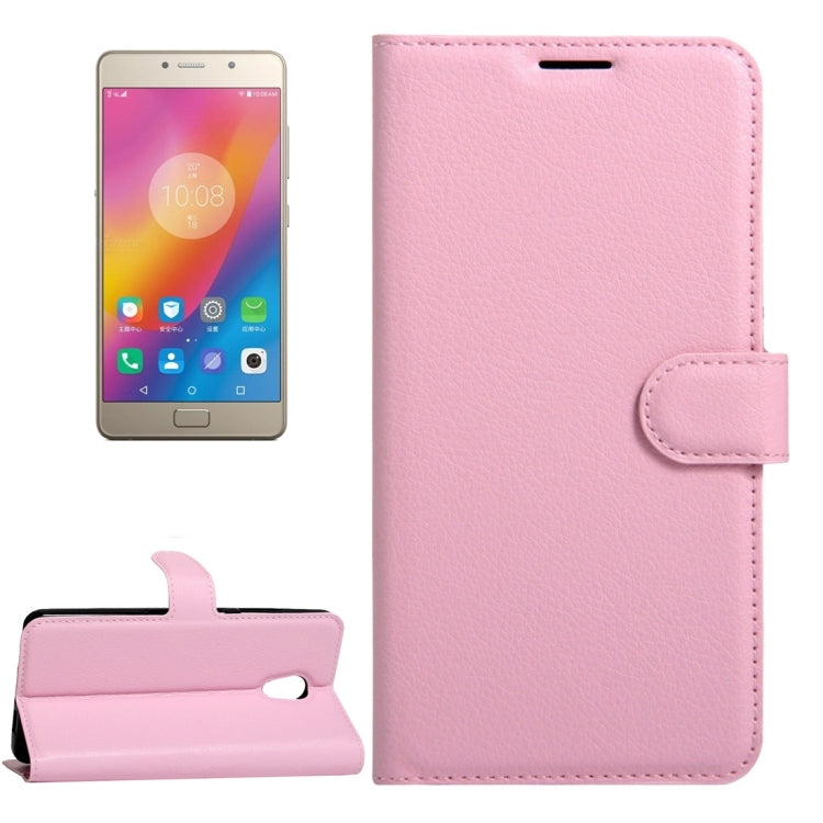 For Lenovo Vibe P2 C72 Litchi Texture Horizontal Flip Leather Case with Magnetic Buckle & Holder & Card Slots & Wallet