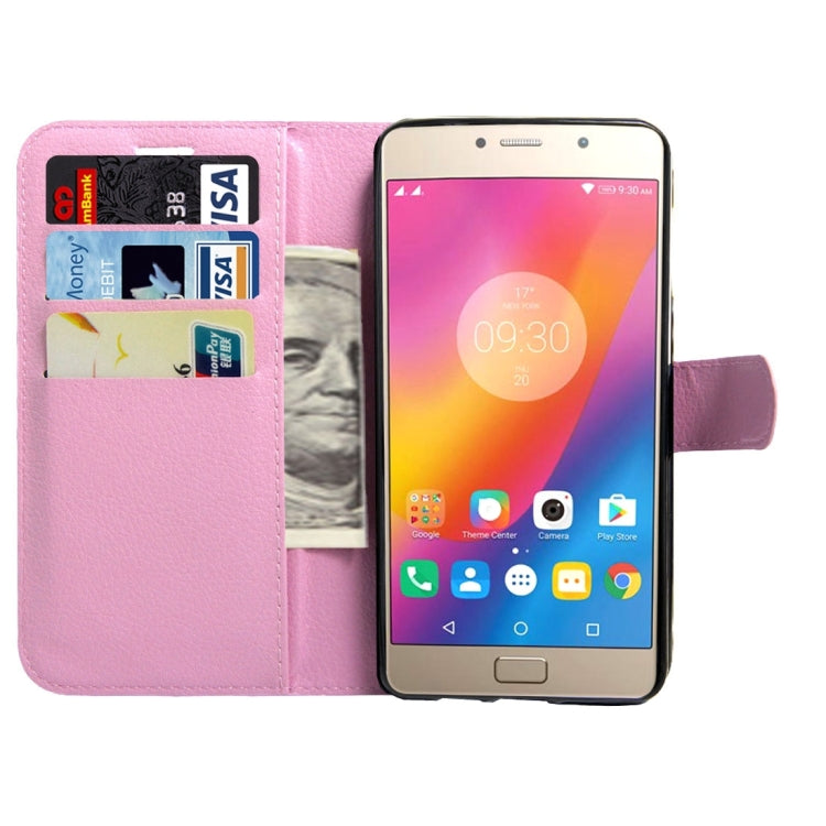 For Lenovo Vibe P2 C72 Litchi Texture Horizontal Flip Leather Case with Magnetic Buckle & Holder & Card Slots & Wallet