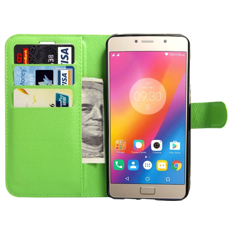 For Lenovo Vibe P2 C72 Litchi Texture Horizontal Flip Leather Case with Magnetic Buckle & Holder & Card Slots & Wallet